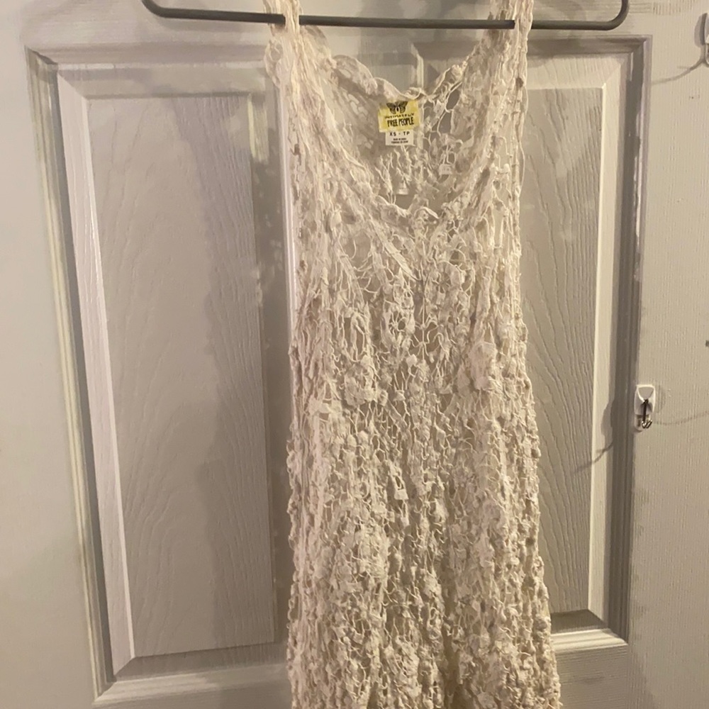 Adorable crochet/net slip! Great for layering